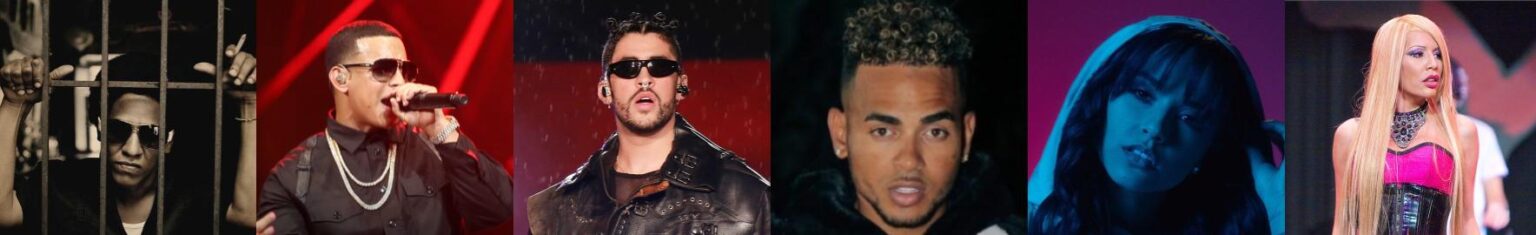 Tego Calderon, Daddy Yankee, Bad Bunny, Ozuna, Becky G, y Ivy Queen